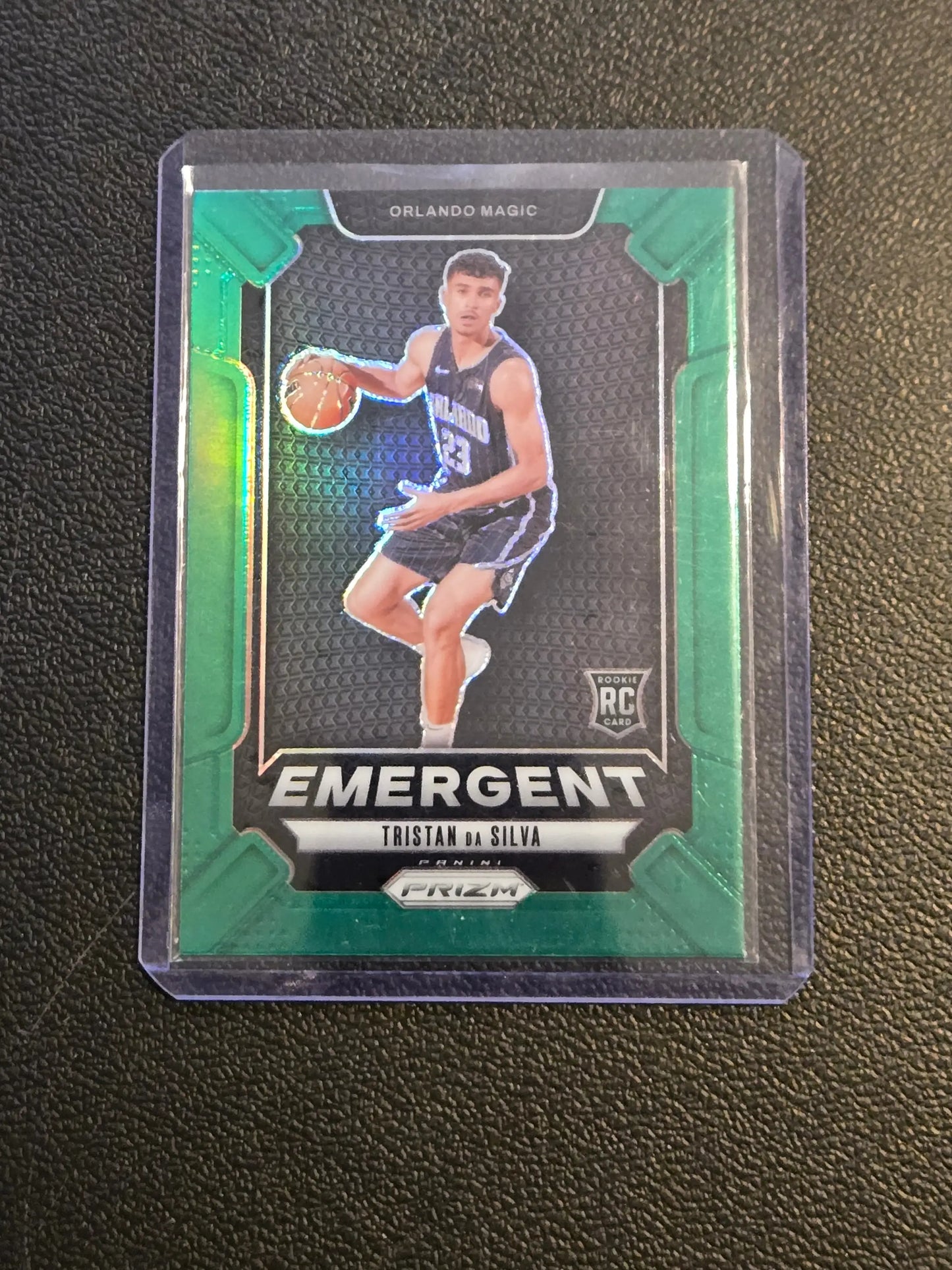 2024-25 Panini Prizm #23 Tristan da Silva Emergent Prizms Green - Basketball Card Single
