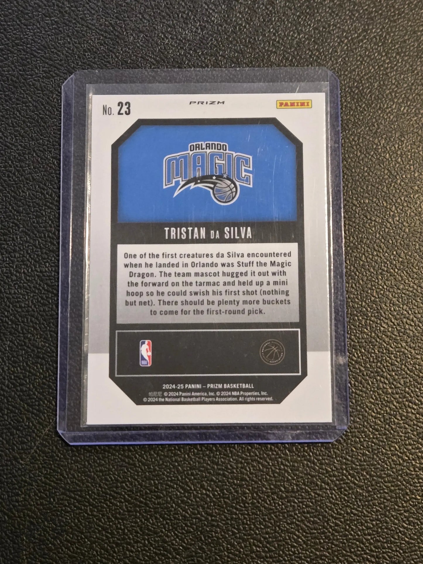 2024-25 Panini Prizm #23 Tristan da Silva Emergent Prizms Green - Basketball Card Single