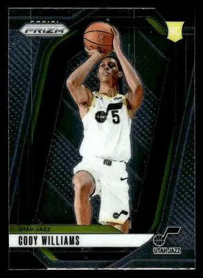 2024-25 Panini Prizm #232 Cody Williams Base RC Utah Jazz - Basketball Card Single
