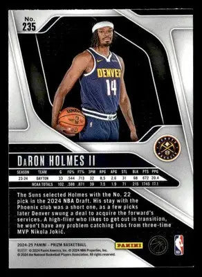 2024-25 Panini Prizm #235 DaRon Holmes II - Basketball Card Single