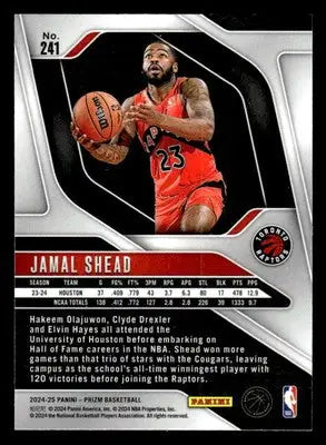 2024-25 Panini Prizm #241 Jamal Shead - Basketball Card Single