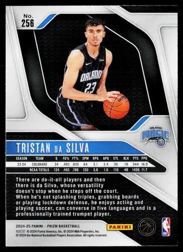 2024-25 Panini Prizm #256 Tristan da Silva NM-MT RC Rookie Magic ID:77213 - Basketball Card Single