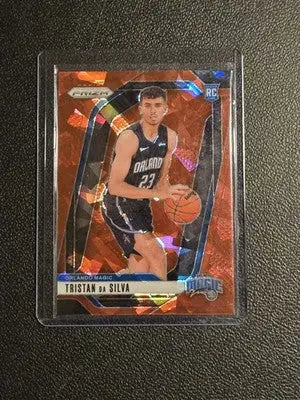 2024-25 Panini Prizm #256 Tristan da Silva Prizms Red Ice - Basketball Card Single