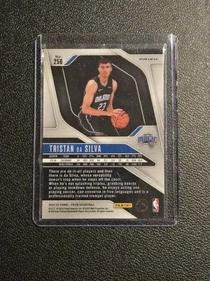 2024-25 Panini Prizm #256 Tristan da Silva Prizms Red Ice - Basketball Card Single