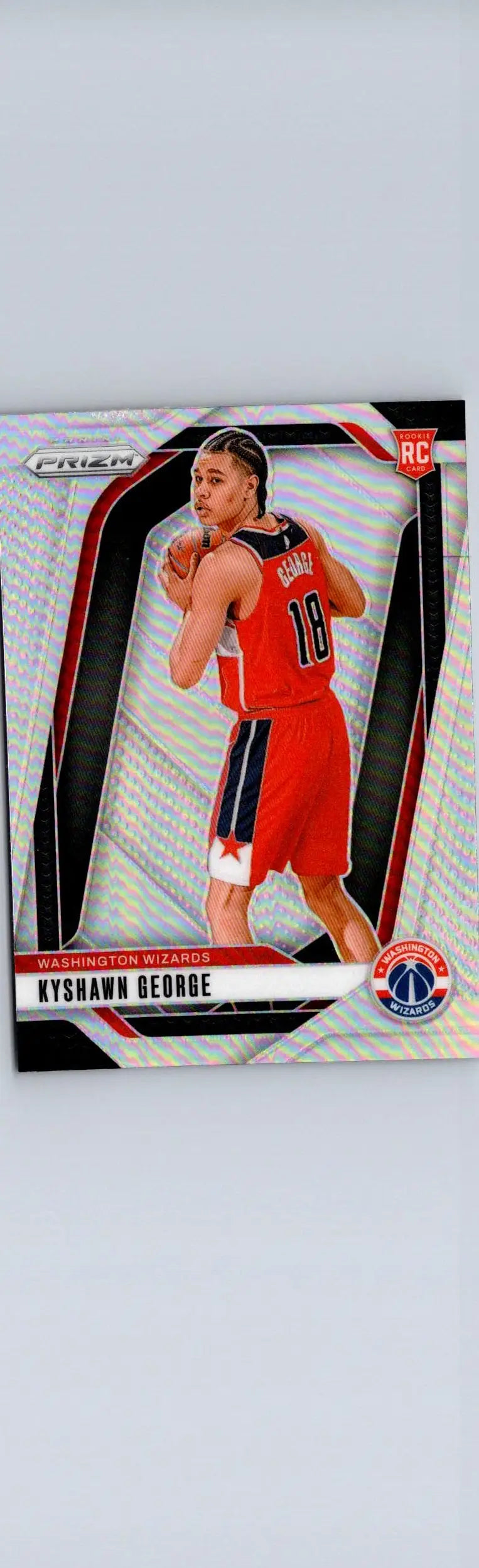 Panini Prizm Kyshawn George rookie card from 2024-25 Panini Prizm #257 collection