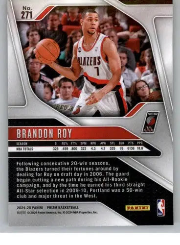 2024-25 Panini Prizm #271 Brandon Roy NM-MT Blazers Legend ID:77215 - Basketball Card Single