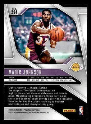 2024-25 Panini Prizm #294 Magic Johnson - Basketball Card Single