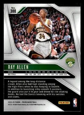 2024-25 Panini Prizm #300 Ray Allen - Basketball Card Single