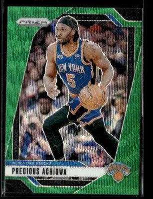 2024-25 Panini Prizm #42 Precious Achiuwa Green Wave Prizm New York Knicks