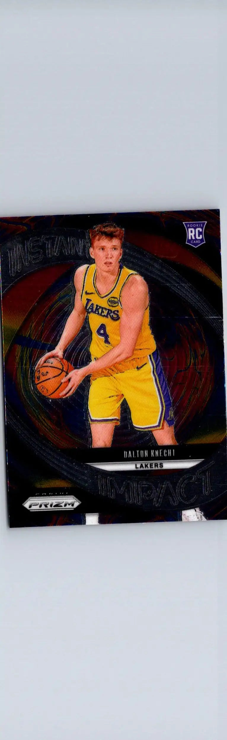 Basketball trading card of Dalton Knecht Instant Impact from 2024-25 Panini Prizm Silver