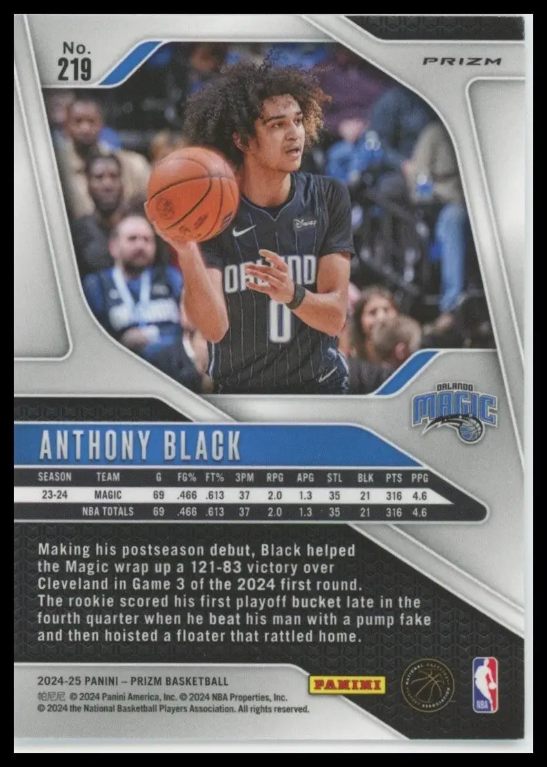 2024-25 Panini Prizm - Anthony Black #219 Ice Prizm