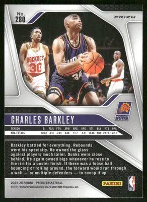 2024-25 Panini Prizm Basketball Charles Barkley #280 Pink Pink Ice Basketball - Basketball Card Single