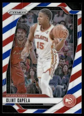 2024-25 Panini Prizm Basketball Clint Capela #161 Red White Blue Basketball - Basketball Card Single
