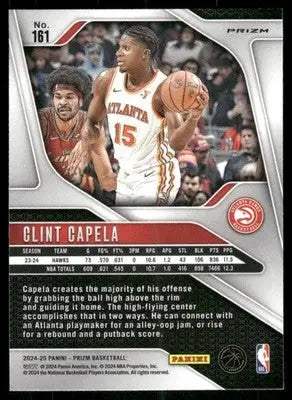 2024-25 Panini Prizm Basketball Clint Capela #161 Red White Blue Basketball - Basketball Card Single