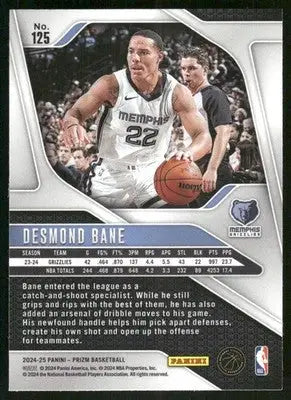 2024-25 Panini Prizm Basketball Desmond Bane #125 Basketball - Basketball Card Single