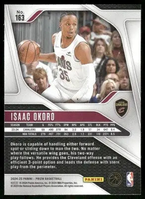 2024-25 Panini Prizm Basketball Isaac Okoro #163 Basketball - Basketball Card Single