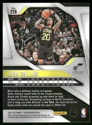 2024-25 Panini Prizm Basketball John Collins #220 Basketball - Basketball Card Single
