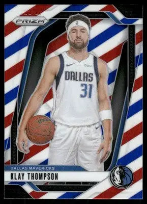 2024-25 Panini Prizm Basketball Klay Thompson #107 Red White Blue Basketball - Basketball Card Single
