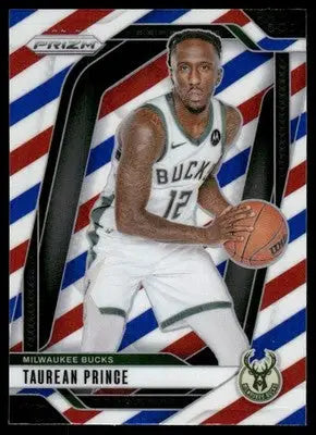 2024-25 Panini Prizm Basketball Taurean Prince #136 Red White Blue Basketball - Basketball Card Single