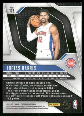 2024-25 Panini Prizm Basketball Tobias Harris #178 Basketball - Basketball Card Single