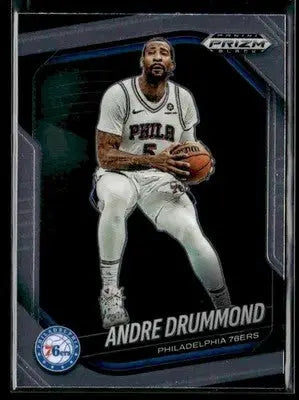 2024-25 Panini Prizm Black #114 Andre Drummond Philadelphia 76ers - Basketball Card Single