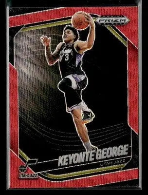 2024-25 Panini Prizm Black #12 Keyonte George Ruby Wave - Basketball Card Single