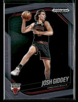 2024-25 Panini Prizm Black #126 Josh Giddey Base Chicago Bulls - Basketball Card Single