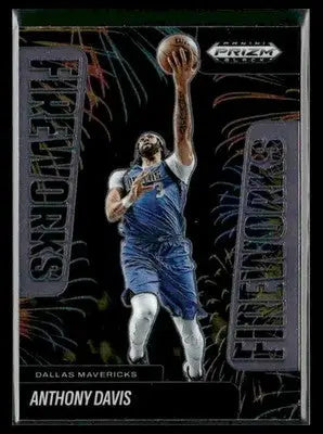 2024-25 Panini Prizm Black #15 Anthony Davis Fireworks - Basketball Card Single