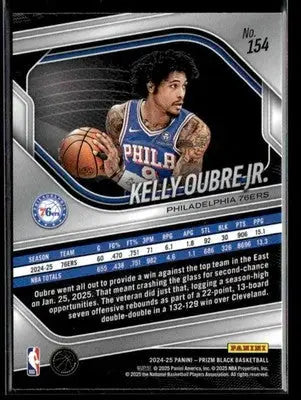 2024-25 Panini Prizm Black #154 Kelly Oubre Jr. Base Philadelphia 76ers - Basketball Card Single