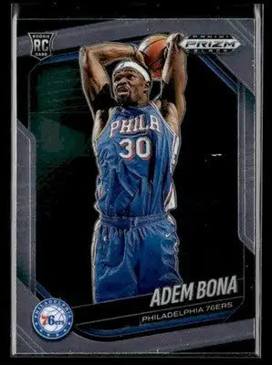 2024-25 Panini Prizm Black #196 Adem Bona - Basketball Card Single