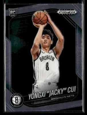 2024-25 Panini Prizm Black #202 Yongxi ’Jacky’ Cui - Basketball Card Single