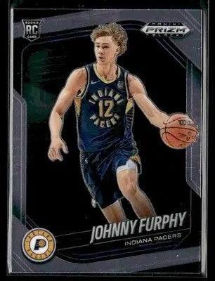 2024-25 Panini Prizm Black #206 Johnny Furphy - Basketball Card Single