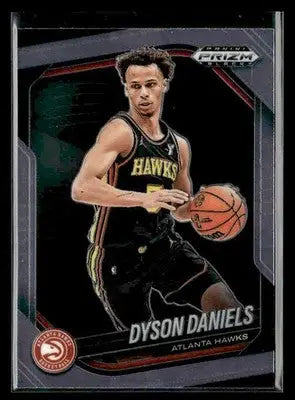 2024-25 Panini Prizm Black #211 Dyson Daniels Base Atlanta Hawks - Basketball Card Single