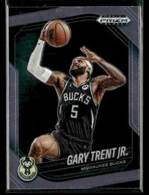 2024-25 Panini Prizm Black #232 Gary Trent Jr Base Milwaukee Bucks - Basketball Card Single