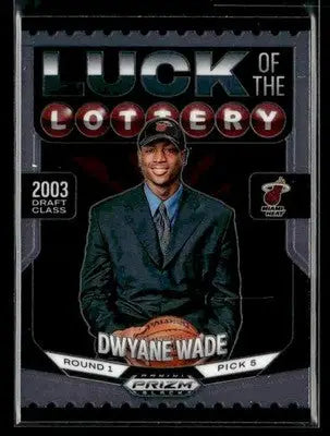 2024-25 Panini Prizm Black #5 Dwayne Wade Luck of the Lottery - Basketball Card Single