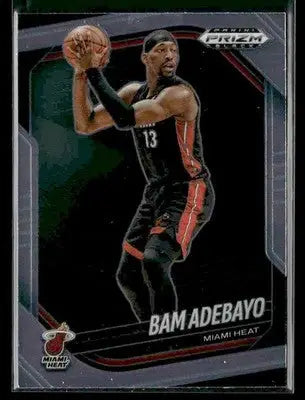 2024-25 Panini Prizm Black #50 Bam Adebayo Base Miami Heat - Basketball Card Single