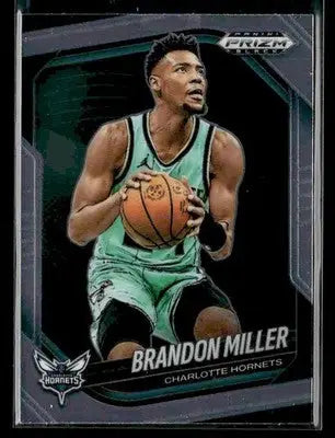 2024-25 Panini Prizm Black #81 Brandon Miller Base Charlotte Hornets - Basketball Card Single