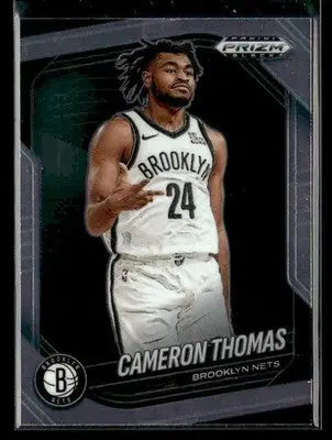 2024-25 Panini Prizm Black #93 Cameron Thomas - Basketball Card Single