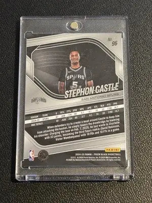 2024-25 Panini Prizm Black #96 Stephon Castle - Basketball Card Single