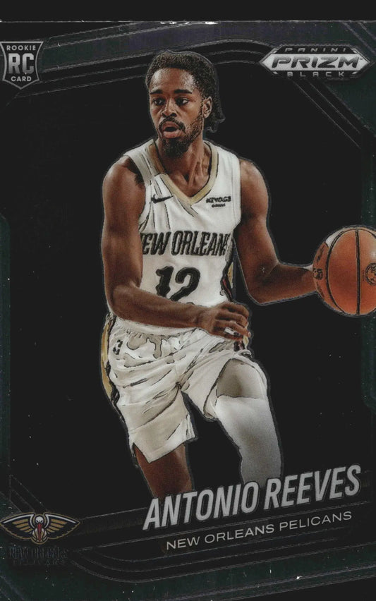 2024-25 Panini Prizm Black Antonio Reeves #214 RC Pelicans Rookie