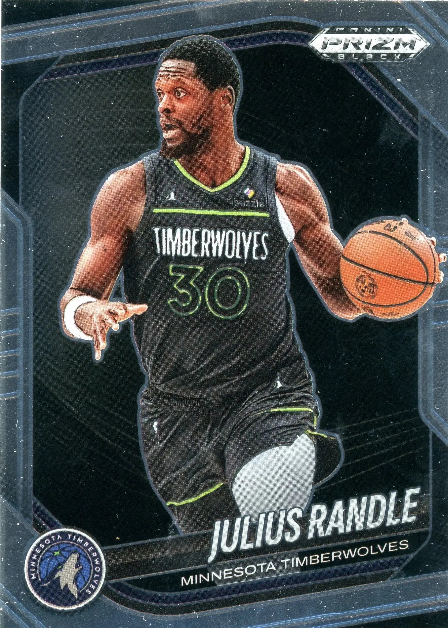 2024-25 Panini Prizm Black Julius Randle #24 Minnesota Timberwolves - Basketball Card Single