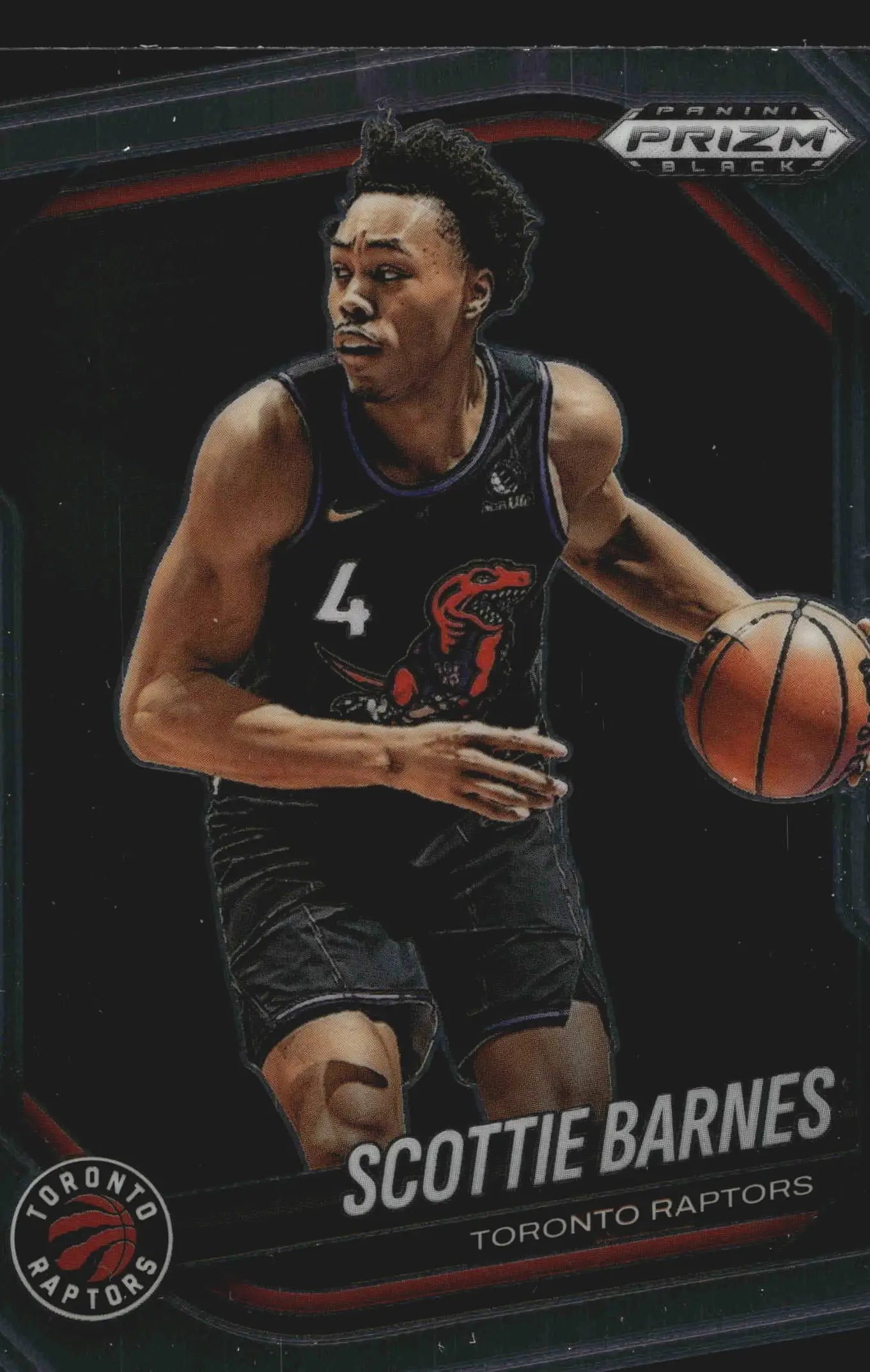 2024-25 Panini Prizm Black Scottie Barnes #65 Toronto Raptors