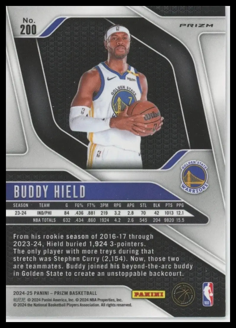 2024-25 Panini Prizm - Buddy Hield #200 Pink Ice Prizm