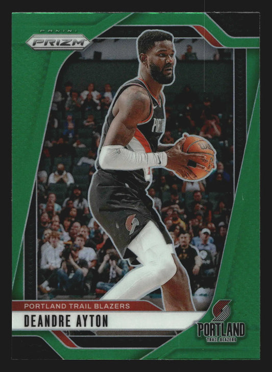 2024-25 Panini Prizm Deandre Ayton #5 Green Prizm Trail Blazers - Basketball Card Single