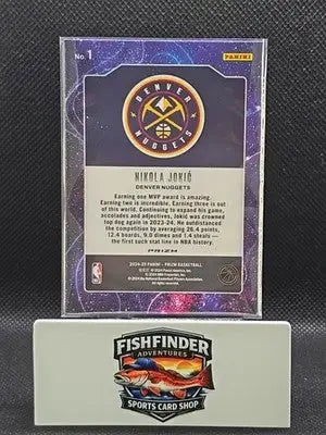 2024-25 Panini Prizm - Deep Space Nikola Jokić #1 Silver Prizm - Basketball Card Single