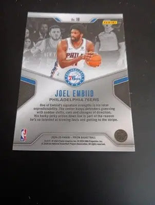 2024-25 Panini Prizm - Dominance Joel Embiid #10. Sixers. NRMT+ - Basketball Card Single