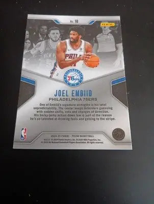 2024-25 Panini Prizm - Dominance Joel Embiid #10. Sixers. NRMT+ - Basketball Card Single
