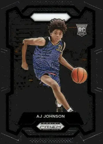 AJ Johnson rookie card featuring original gloss from 2024-25 Panini Prizm Draft Picks