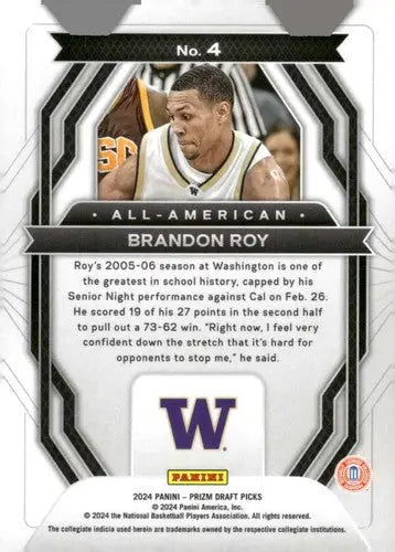 2024-25 Panini Prizm Draft Picks All-American #4 Brandon Roy NM-MT ID:77075 - Basketball Card Single