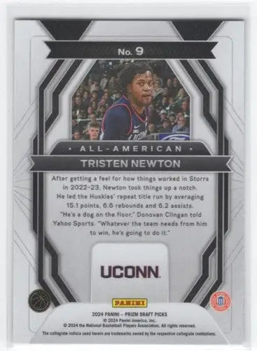 2024-25 Panini Prizm Draft Picks All-American #9 Tristen Newton NM-MT ID:77079 - Basketball Card Single